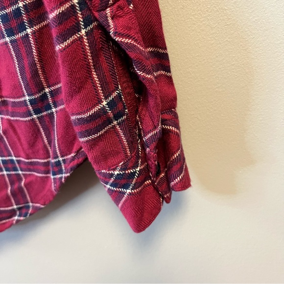 Rails Button Up Hunter Plaid Shirt in Merlot Navy White Sz XS EUC Red Blue - Picture 9 of 13
